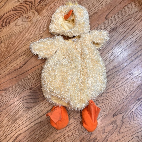 The Children's Place Other - The Children's Place Baby Duck Costume Fuzzy Yellow Hooded Outfit 6-12 Months